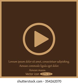 Vector icon Play button