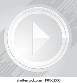 Vector icon: play. Can be used in interfaces, in computer design, web sites and templates