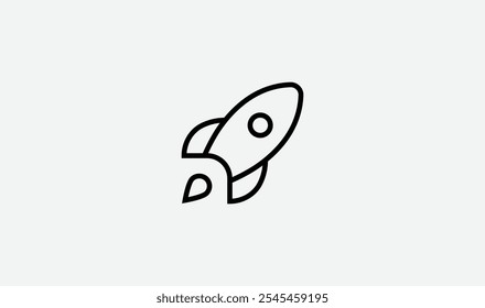 Vector icon of a playful rocket launching with a fork and spoon design, symbolizing food delivery or culinary adventure. Perfect for restaurant apps, food startups, or delivery services