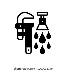 Vector icon for plumbing service