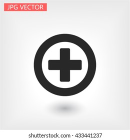 vector icon  plus