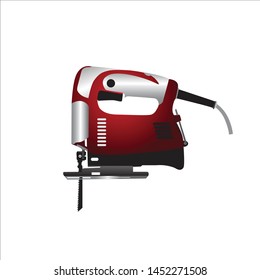 vector icon plywood saw machine isolated white background