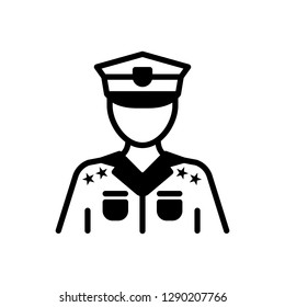 Vector icon for police