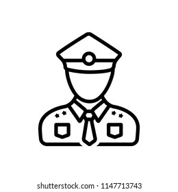 Vector icon for police  man