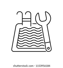 Vector Icon For Pool Maintenance 