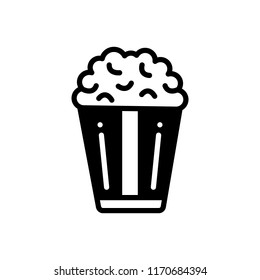 Vector icon for popcorn