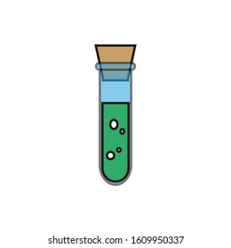 vector icon with potion shape with bubbles