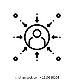 Vector icon for prejudice