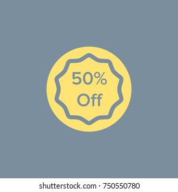Vector icon of Price Off Tag. Eps-10. 