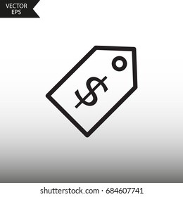 Vector icon price tag