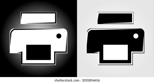 vector icon to print files or print documents. Simple document print icon vector design