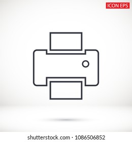 Vector icon Printer 10 EPS