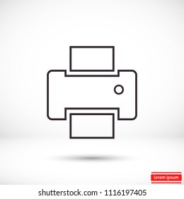 Vector icon Printer 10 EPS