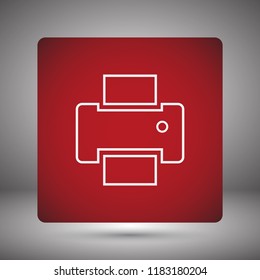 Vector icon Printer 10 EPS