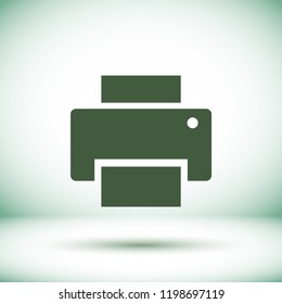 Vector icon Printer 10 EPS