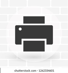 Vector icon Printer 10 EPS