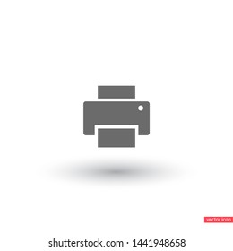 Vector icon Printer 10 EPS . Lorem Ipsum Illustration design