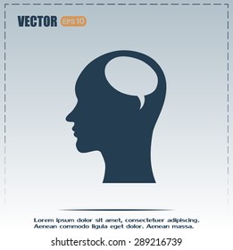 Vector icon profile 