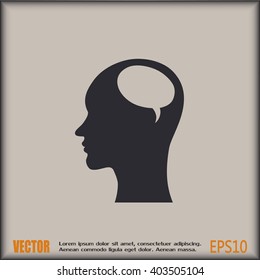 Vector icon profile 