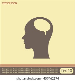 Vector icon profile 
