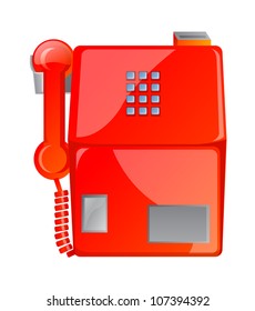 vector icon public phone
