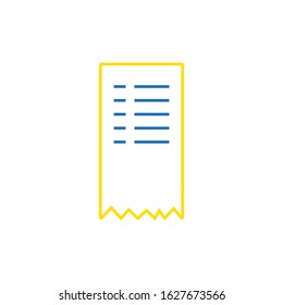 vector icon, purchase ticket paper
