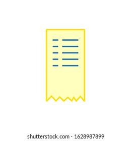 vector icon, purchase ticket paper
