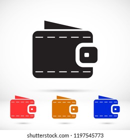 Vector icon purse 10 EPS