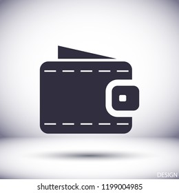 Vector icon purse 10 EPS