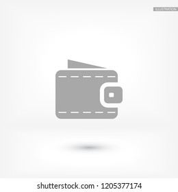 Vector icon purse 10 EPS