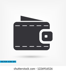 Vector icon purse 10 EPS