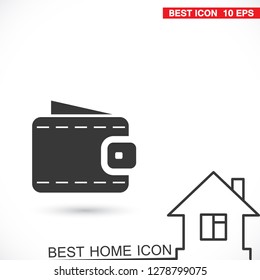 Vector icon purse 10 EPS