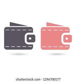 Vector icon purse 10 EPS