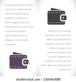 Vector icon purse 10 EPS