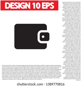 Vector icon purse 10 EPS . Lorem Ipsum Illustration design