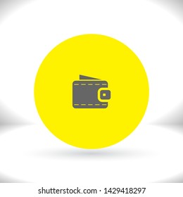 Vector icon purse 10 EPS . Lorem Ipsum Illustration design