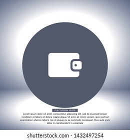 Vector icon purse 10 EPS . Lorem Ipsum Illustration design