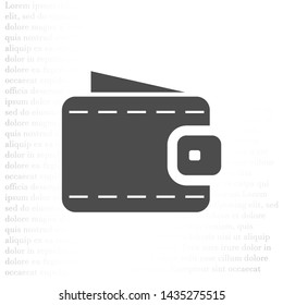 Vector icon purse 10 EPS . Lorem Ipsum Illustration design
