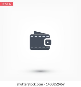Vector icon purse 10 EPS . Lorem Ipsum Illustration design