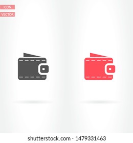 Vector icon purse 10 EPS . Lorem Ipsum Illustration design