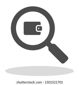Vector icon purse 10 EPS . Lorem Ipsum Illustration design
