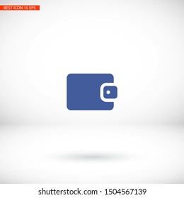 Vector icon purse 10 EPS . Lorem Ipsum Illustration design