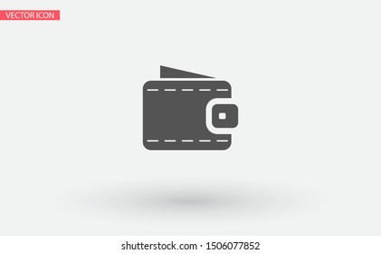 Vector icon purse 10 EPS . Lorem Ipsum Illustration design