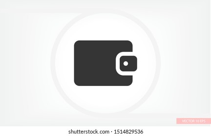 Vector icon purse 10 EPS . Lorem Ipsum Illustration design
