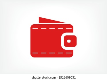 Vector icon purse 10 EPS . Lorem Ipsum Illustration design