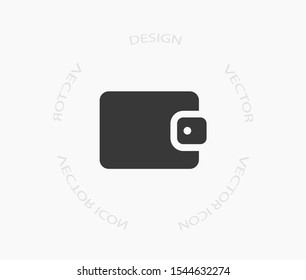 Vector icon purse 10 EPS . Lorem Ipsum Illustration design