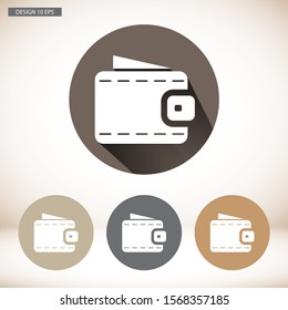 Vector icon purse 10 EPS . Lorem Ipsum Illustration design