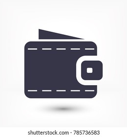 Vector icon purse 10 EPS