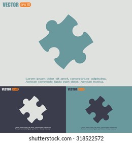 Vector icon puzzle 
