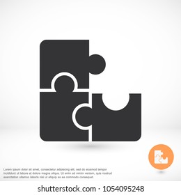 Vector icon puzzles 10 EPS